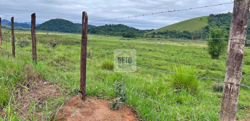 Fazenda 206 alqueires, beirando Rio São João e BR 101 com 2 km